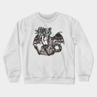 Chimera Cubs: Clouded Leopard (Silver) Crewneck Sweatshirt